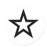 Star outline stickers
