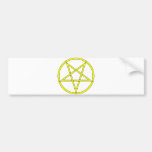Star Pentagram Five 5 Pointed Symbol Classic Comic Bumper Sticker