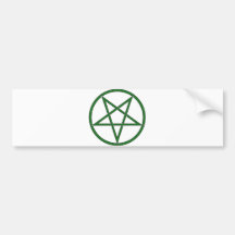 Star Pentagram Five 5 Pointed Symbol Classic Comic Bumper Sticker
