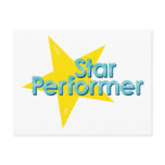 Star Performer postcards