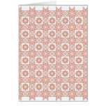 Star Quilt Pattern....Peach Card