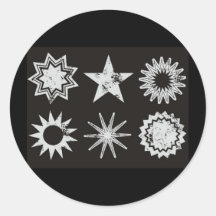 star_samples.jpg from Room122 Round Sticker