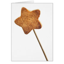 Star shaped cookie greeting card