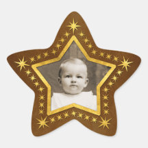 Star Shaped Photo Frame Sticker