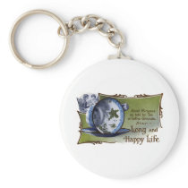 Star Shaped Tea Leaves Predict Good Fortune Keychains