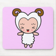 Star Sign Character - Aries Mouse Pads