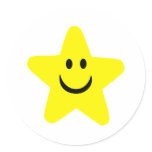 Star - Smile stickers