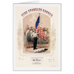 Star Spangled Banner Lithograph by P.S. Duval 1861 cards