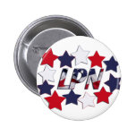 STAR SPANGLED LPN - LICENSED PRACTICAL NURSE PINBACK BUTTONS