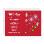 Star Sparkle Holiday Party Personalized Invitation