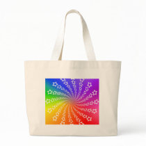 Star Spiral & Colour Wheel: Tote Bags