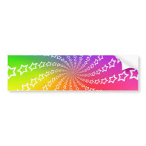 Star Spiral & Colour Wheel: Bumper Stickers