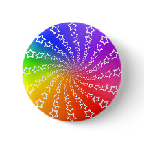 Star Spiral & Colour Wheel: Pinback Button
