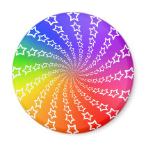 Star Spiral & Colour Wheel: Refrigerator Magnets