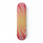 Star Spiral: Pink & Orange: Skateboard
