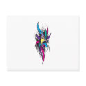 Star Tails Tattoo Design postcards