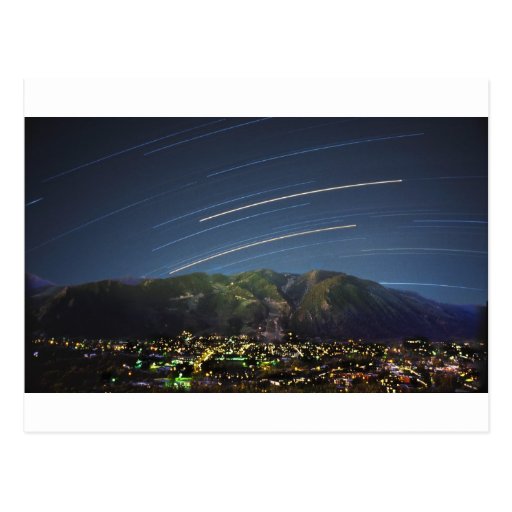 Star Trails over Aspen CO Post Cards