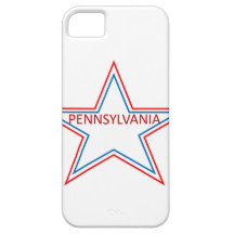Star with pennsylvania in it. iPhone 5 covers