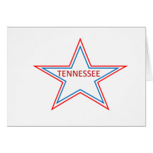 Star with Tennessee in it. Greeting Cards