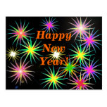 Starblast New Year Black Postcards