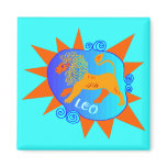 Starburst Leo magnets