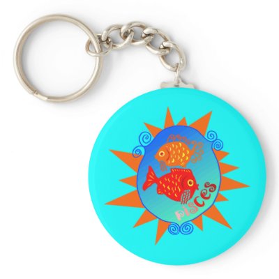 Starburst Pisces Keychains by ZodiacAttack