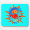 Starburst Pisces mousepads