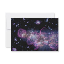 Starburst Stellar Fireworks Finale Outer Space Personalized Invitation