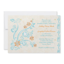 Starfish and Water Destination Wedding Invitation