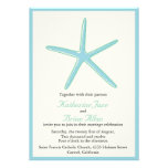 Starfish - Aquamarine Wedding invitations