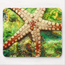 Starfish Aquatic Animal Digital Art -JungleWalk Mouse Mat