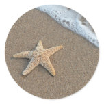Starfish by the beach stickers