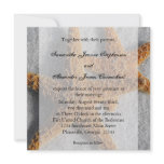 Starfish Duo in the Sand, Beach Wedding Square invitations
