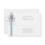 Starfish Gathering 3x5 Wedding Reply Cards invitations