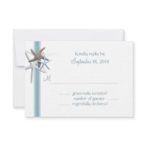 Starfish Gathering A1 Size RSVP Cards Custom Invite