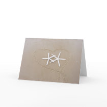 Starfish in Heart Card