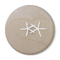 Starfish in Heart Magnet