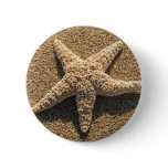 Starfish on the beach buttons