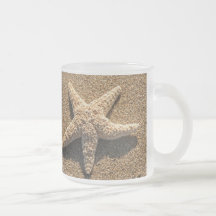 Starfish on the beach mug