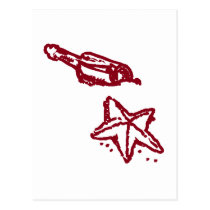 starfish postcards