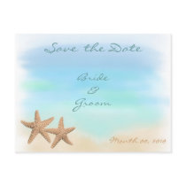 Starfish Save the Date postcards