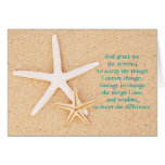 Starfish Serenity Prayer Card
