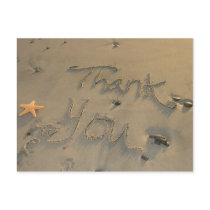Starfish Thank You Postcard