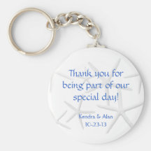 Starfish Wedding Personalised Favours Keychain