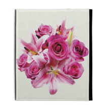 Stargazer Lilies and Roses iPad Folio Cases