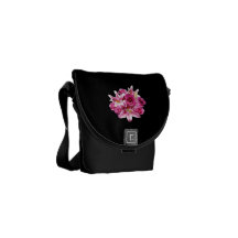 Stargazer Lilies and Roses Messenger Bag