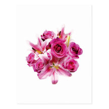 Stargazer Lilies and Roses Post Cards