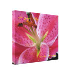 Stargazer Lilly Wrapped Canvas Gallery Wrap Canvas