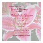 Stargazer Lily Bridal Shower Invitation