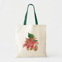 Stargazer Lily Canvas Bag